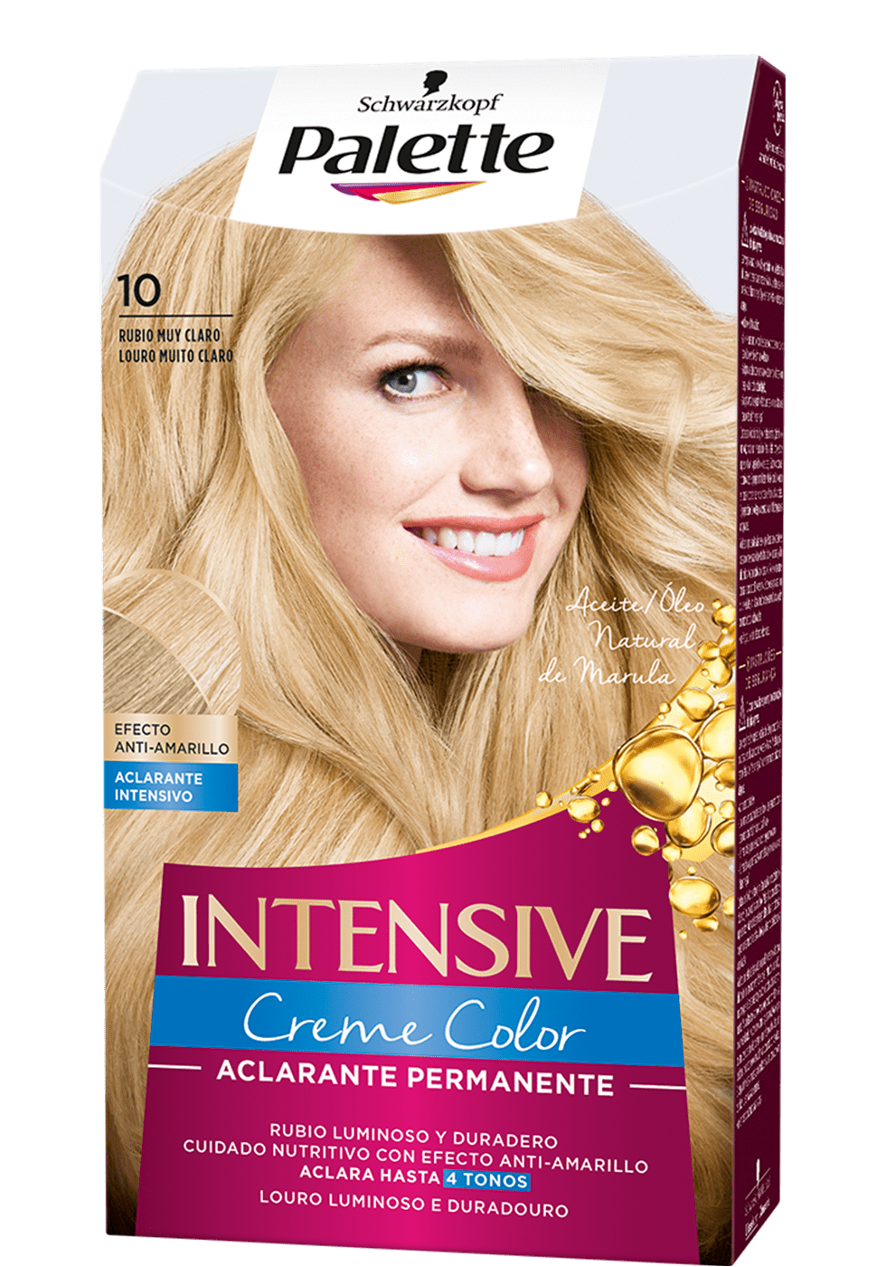 Tinte 10 rubio muy claro Intensive Color Cream Palette