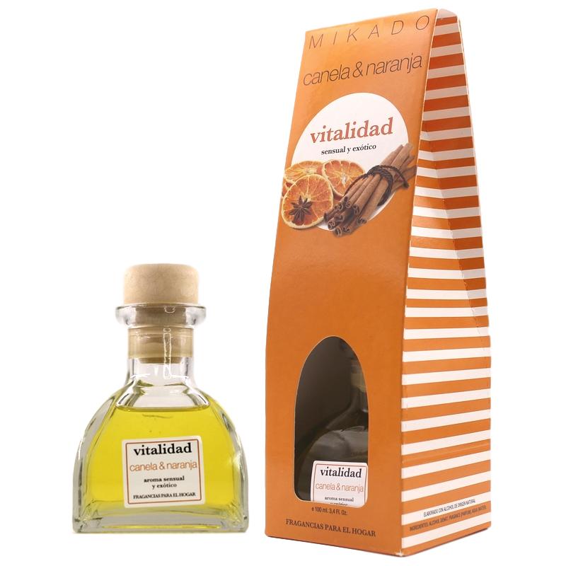 Ambientador Mikado Canela y Naranja Vitalidad 100 ml. Naturmais